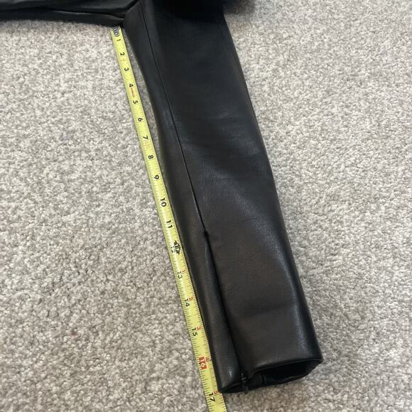 Ralph Lauren Collection Purple Label Leather Jacket Black Off Shoulder Runway 6 - Picture 14 of 16